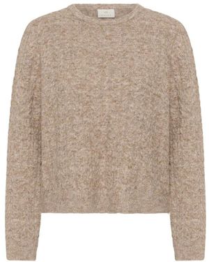 Kaffe Round-Neck Knitwear - Neutro