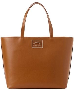 Iceberg Tote Bags - Marrón