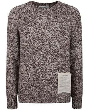 Ballantyne R-Ausschnitt Pullover - Grau