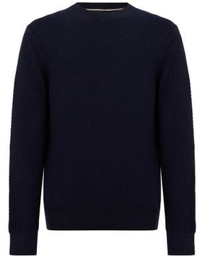 BOSS Round-Neck Knitwear - Bleu