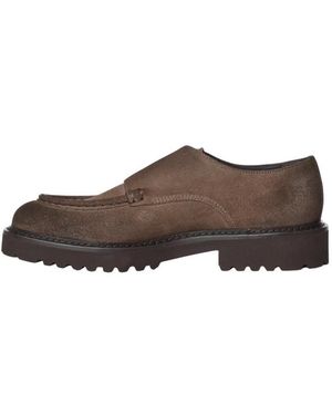 Doucal's Commander Dubbele Gesp Loafer - Bruin