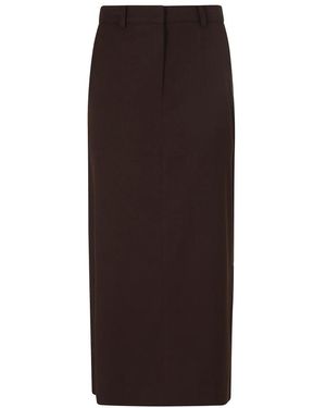 DUNST Maxi Skirts - Marron