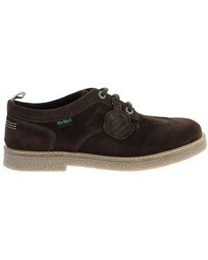 Kickers Levy derby schuhe leder schnürung - Schwarz