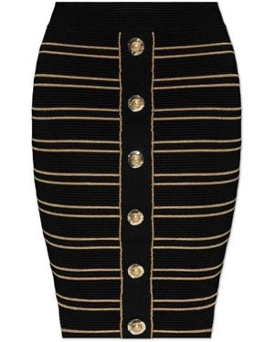 Balmain Short Skirts - Black