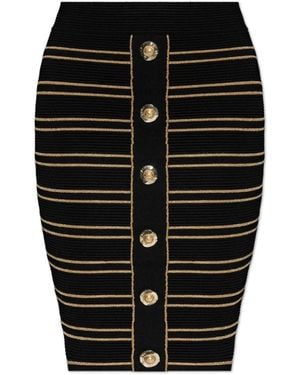Balmain Short Skirts - Black