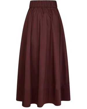Neo Noir Midi Skirts - Violet