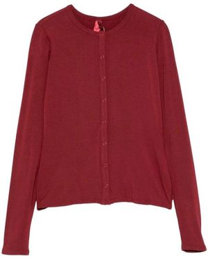 Skims Ronde Hals Knopen Cardigan - Rood