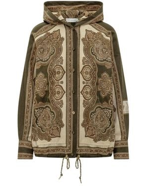 Zimmermann Mahon Hooded Shirt - Grün