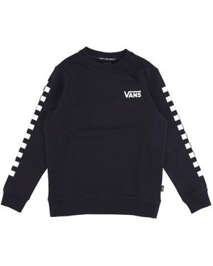 Vans Karo Crew Neck Sweatshirt Schwarz - Blau
