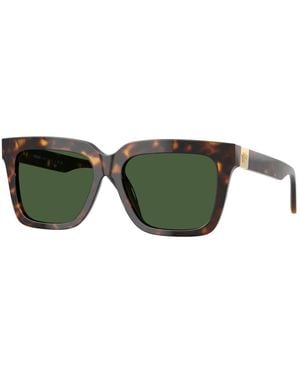 Versace Eckige Sonnenbrille - Grün