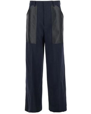 Bottega Veneta Wide Trousers - Blue