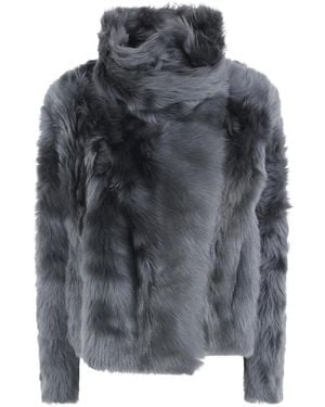 Yves Salomon Faux Fur & Shearling Jackets - Gris