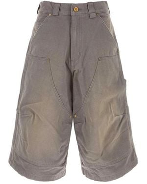 Willy Chavarria Stockton Double Knee Shorts - Grijs
