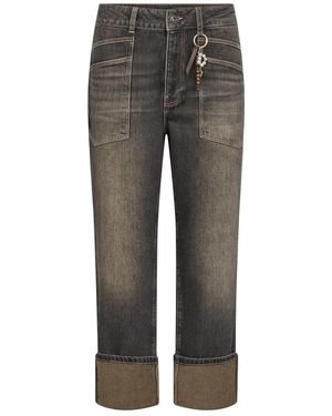 Mos Mosh Cropped Jeans - Gris