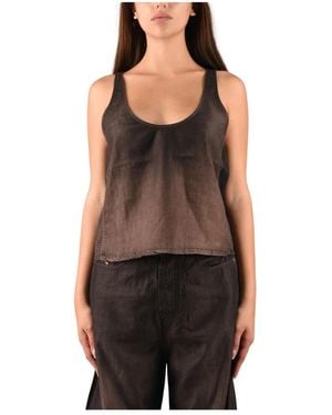 DIESEL Tops ,Bruin ,De-Norian-S - Zwart