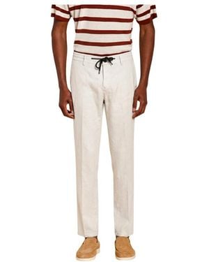 Mason's Straight Trousers - Natural
