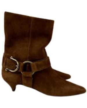 Tiffi Cowboy Boots - Brown