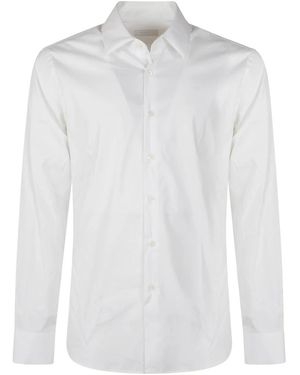 Prada Overhemden ,Wit ,Leer Formal Shirts