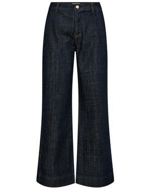 Mos Mosh Wide Trousers - Blue