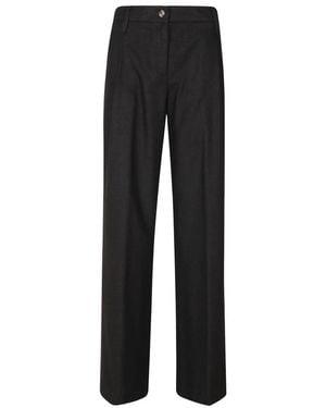 Kiltie Straight Trousers - Negro