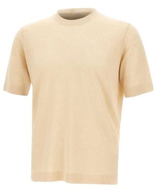 FILIPPO DE LAURENTIIS Round-Neck Knitwear - Natural