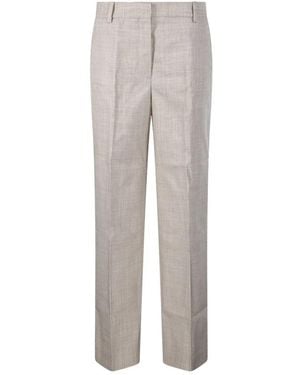 By Malene Birger Straight Trousers - Grey