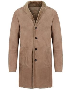 Moorer Carboni Lammfellmantel - Braun