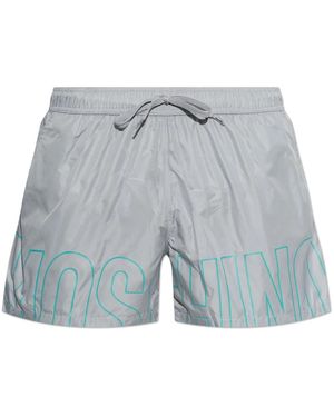 Moschino Badmode ,Grijs ,Polyester Zwemshorts - Blauw