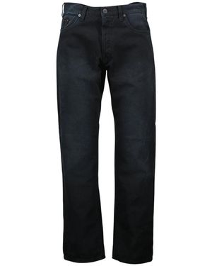 Prada Zwarte Gewassen Straight Leg Jeans - Blauw