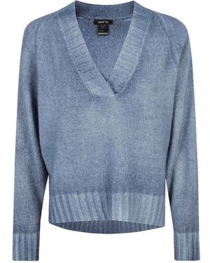 Avant Toi V-Neck Knitwear - Bleu