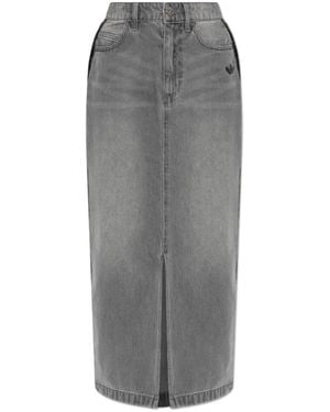 adidas Originals Denim Skirts - Gray