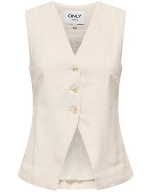 ONLY Tila Life S/L Waistcoat - Naturel