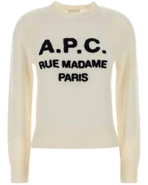 A.P.C. Round-Neck Knitwear - White
