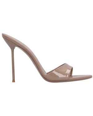 Paris Texas Heeled Mules - Métallisé