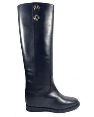 Via Roma 15 High Boots - Bleu