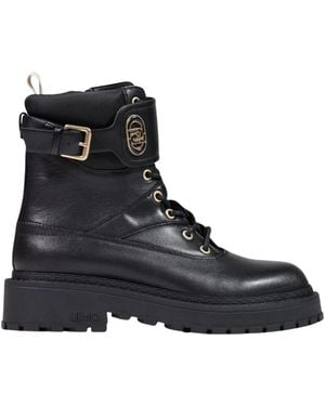 Liu Jo Lace-Up Boots - Black