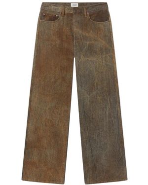 Agolde Straight Jeans - Marrón