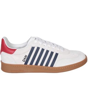 DSquared² Weiße Sneakers Moderner Stil - Blau