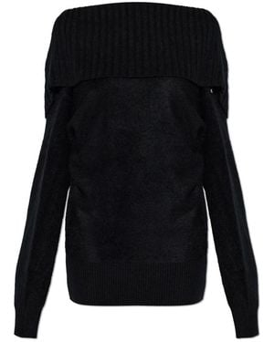 Sportmax Round-Neck Knitwear - Noir