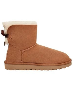 UGG Schoenen ,Bruin ,Leer Mini Bailey Bow Ii