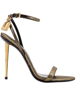Tom Ford Gehämmerter Spitzer Nacktschuh - Mettallic