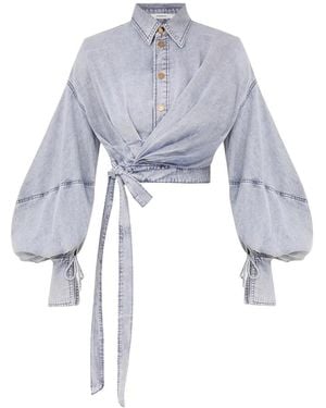 Zimmermann Overhemden ,Blauw ,Blouses
