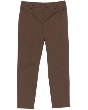 Weekend by Maxmara Cropped Trousers - Brown