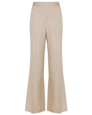 Stella McCartney Broeken ,Leer Iconic Pants - Naturel