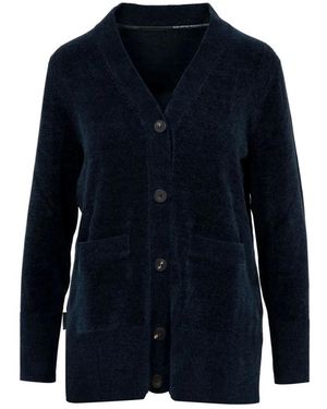 Rrd Truien & Vesten ,Blauw ,Chenille Trui Zwart Blauw