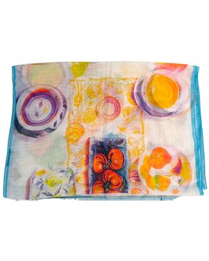 Etro Accessoires ,Veelkleurig ,Foulard 187 X 64 Cm - Meerkleurig