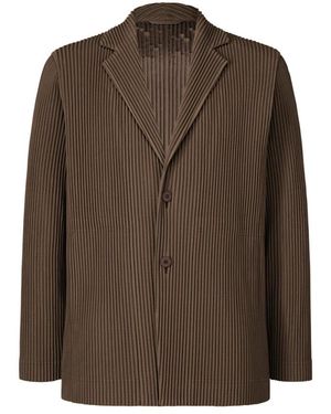 Issey Miyake Tailored Pleats 1 Jas - Bruin