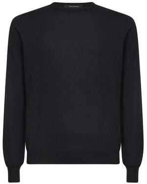 Tagliatore Round-Neck Knitwear - Black