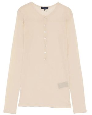 Soeur V-Neck Knitwear - Natural