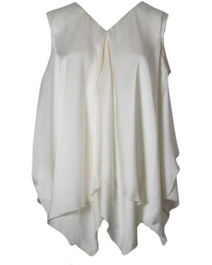 High Sleeveless Tops - Grey